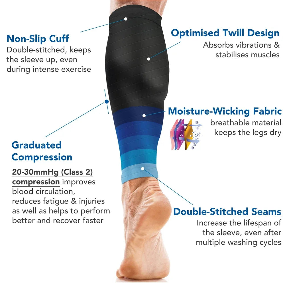 Compression Shin Sock (footless) for Shin Splints, Running and Cycling