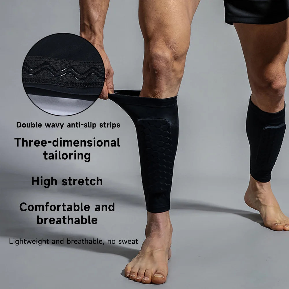 Thickened Soccer Shin Guards with Honeycomb Pads