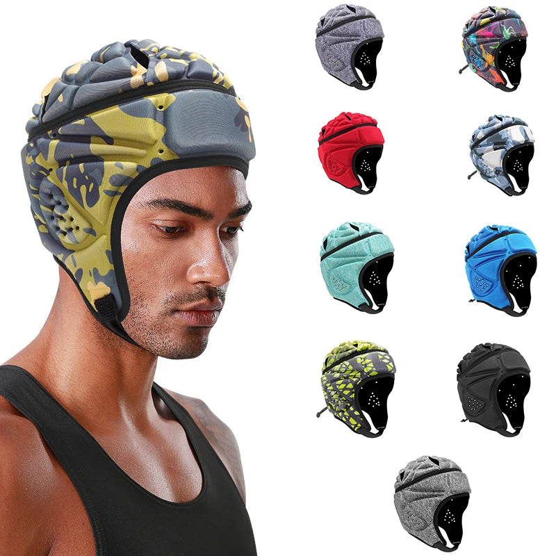 Rugby Helmet Breathable Lycra Protective Headgear