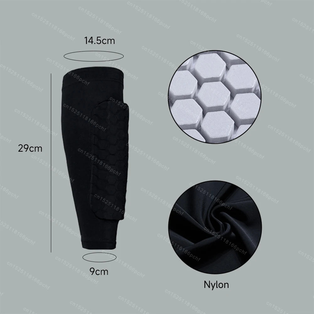 Thickened Soccer Shin Guards with Honeycomb Pads
